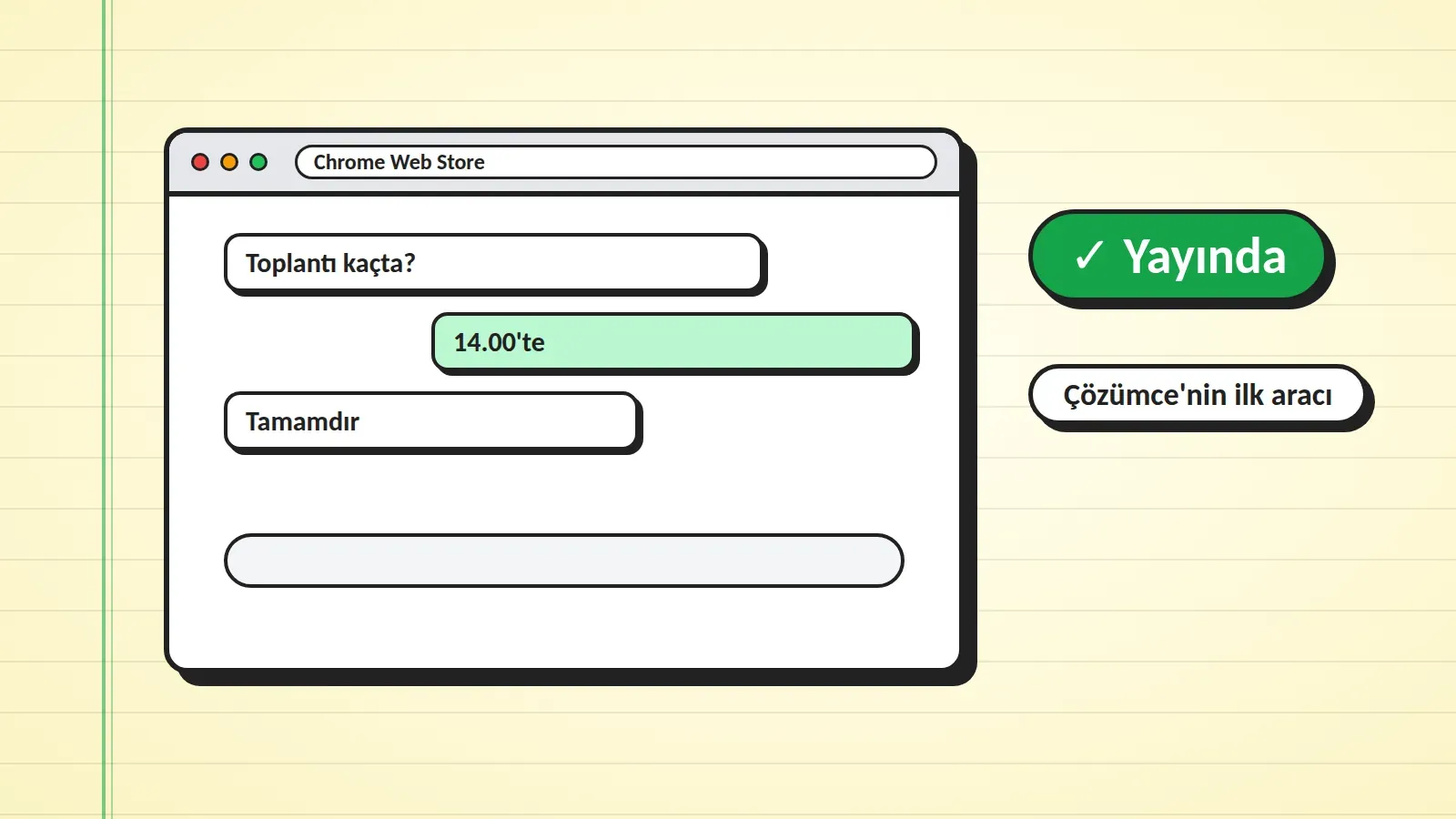 Chrome Web Store adres çubuklu tarayıcı penceresinde bir WhatsApp sohbeti ve WhatsApp Chat Text Copier eklentisi